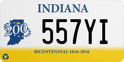 IN license plate 557YI