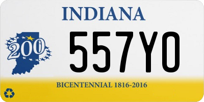 IN license plate 557YO