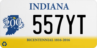 IN license plate 557YT