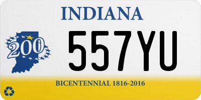 IN license plate 557YU