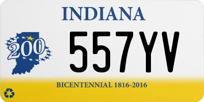 IN license plate 557YV