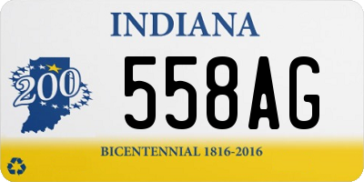 IN license plate 558AG