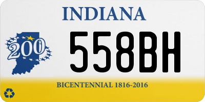 IN license plate 558BH