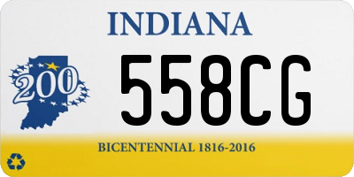 IN license plate 558CG