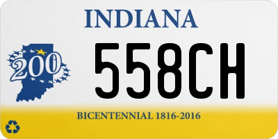 IN license plate 558CH