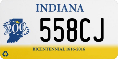 IN license plate 558CJ