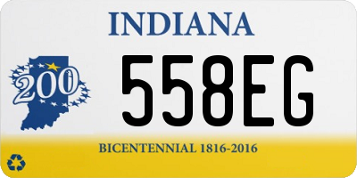 IN license plate 558EG