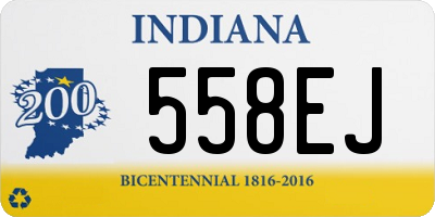 IN license plate 558EJ