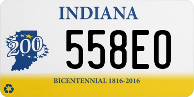 IN license plate 558EO