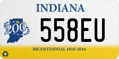 IN license plate 558EU