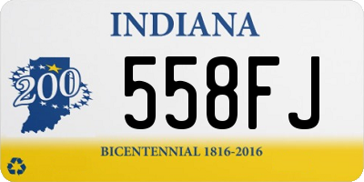 IN license plate 558FJ