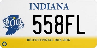 IN license plate 558FL