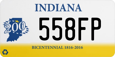 IN license plate 558FP