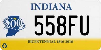 IN license plate 558FU