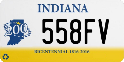 IN license plate 558FV