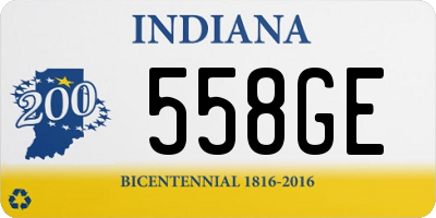 IN license plate 558GE