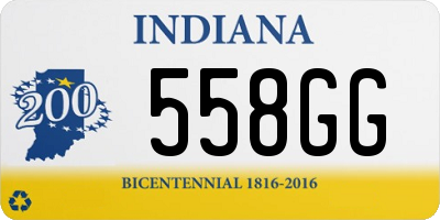 IN license plate 558GG