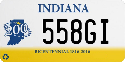 IN license plate 558GI