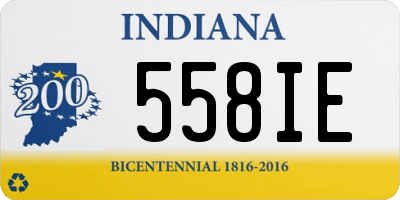 IN license plate 558IE