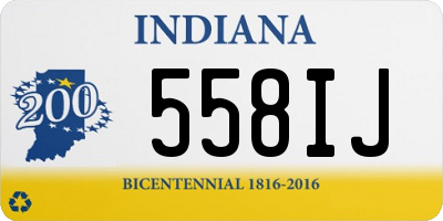 IN license plate 558IJ