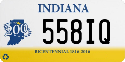 IN license plate 558IQ