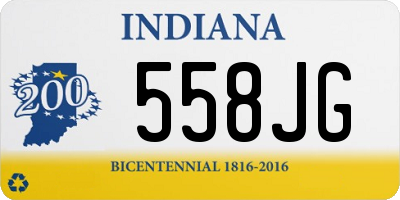 IN license plate 558JG