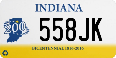 IN license plate 558JK