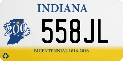 IN license plate 558JL