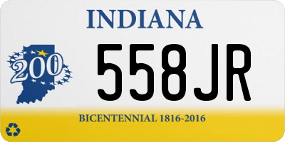 IN license plate 558JR