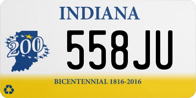 IN license plate 558JU