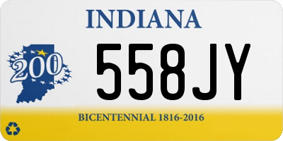 IN license plate 558JY