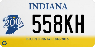 IN license plate 558KH