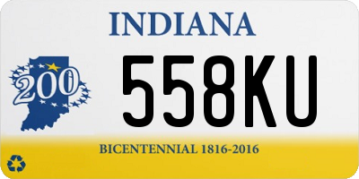 IN license plate 558KU