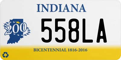 IN license plate 558LA