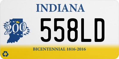 IN license plate 558LD