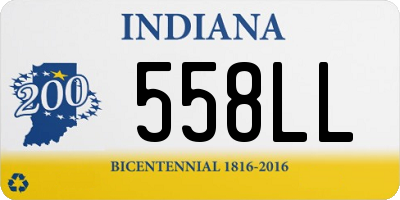 IN license plate 558LL