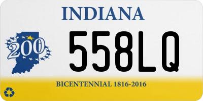 IN license plate 558LQ