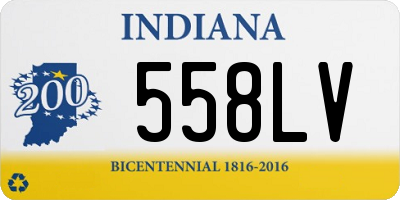 IN license plate 558LV