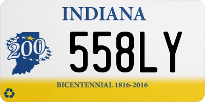 IN license plate 558LY