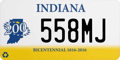 IN license plate 558MJ