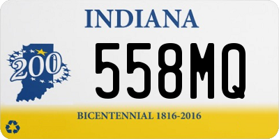 IN license plate 558MQ