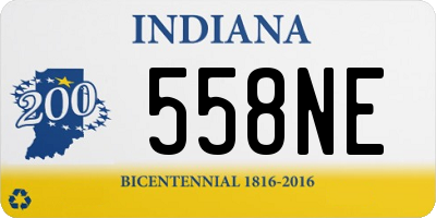 IN license plate 558NE