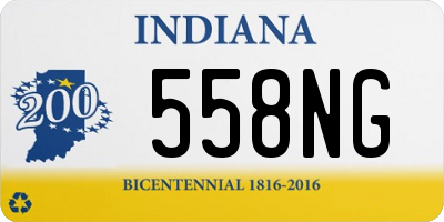 IN license plate 558NG