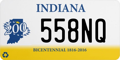 IN license plate 558NQ