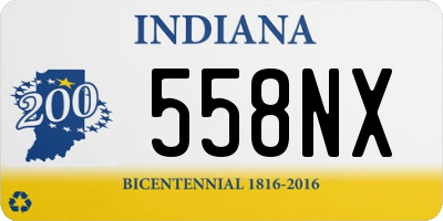 IN license plate 558NX