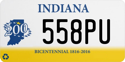 IN license plate 558PU