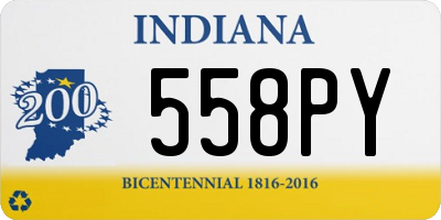 IN license plate 558PY