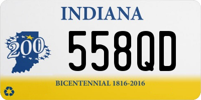 IN license plate 558QD