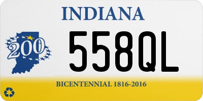 IN license plate 558QL