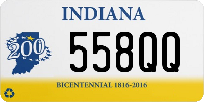 IN license plate 558QQ